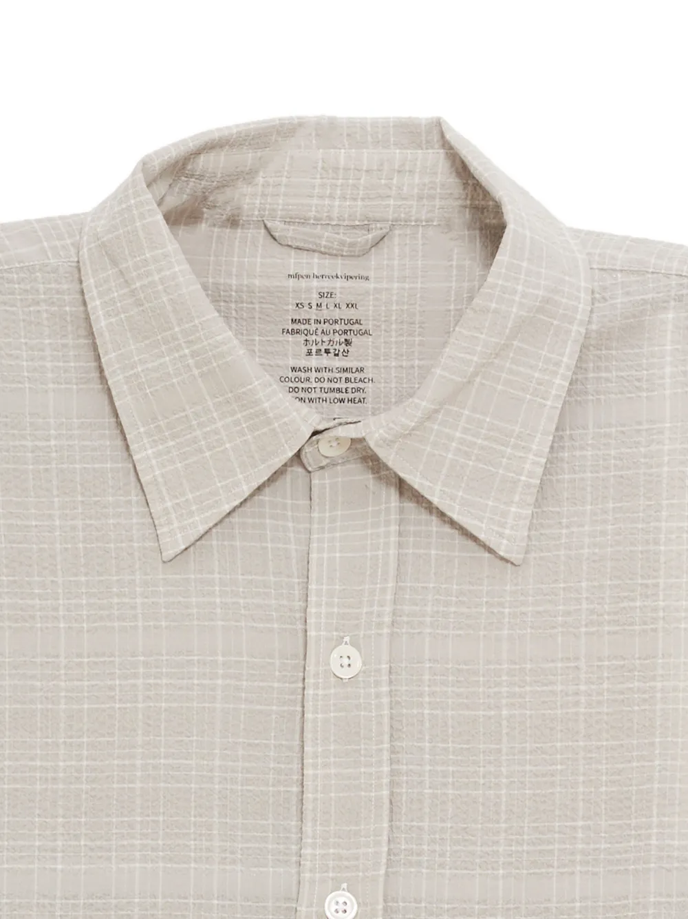  Mfpen Check-pattern Shirt - Neutrals 