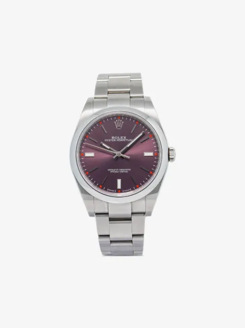Rolex pre-owned Oyster Perpetual 39 mm i rustfrit stål