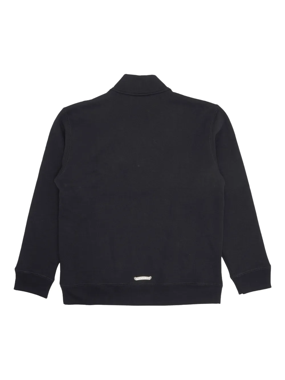 Chrome Hearts Cemetery Cross quarter-zip sweatshirt - Zwart