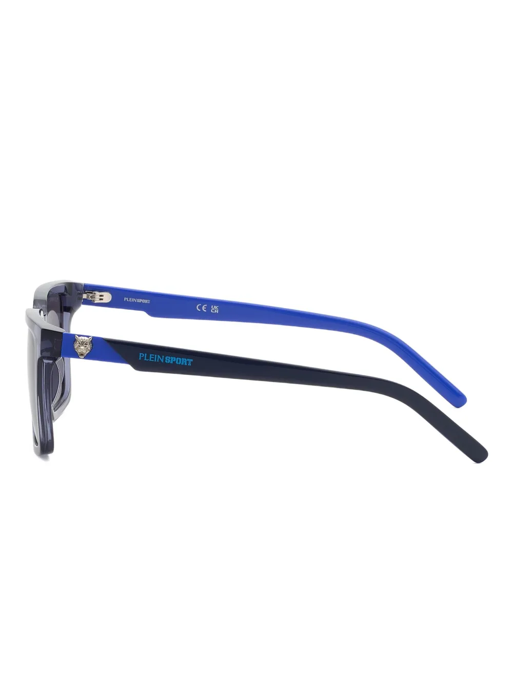 Plein Sport Zonnebril met vierkant montuur Blauw