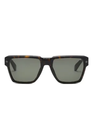 Chimi Alter rectangle-frame Sunglasses | Brown | FARFETCH ZA