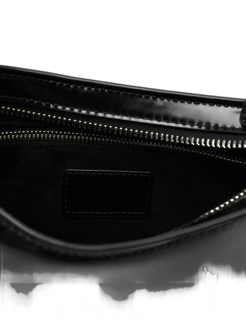 Staud Ollie Calfskin Chain Link Shoulder Bag In Black