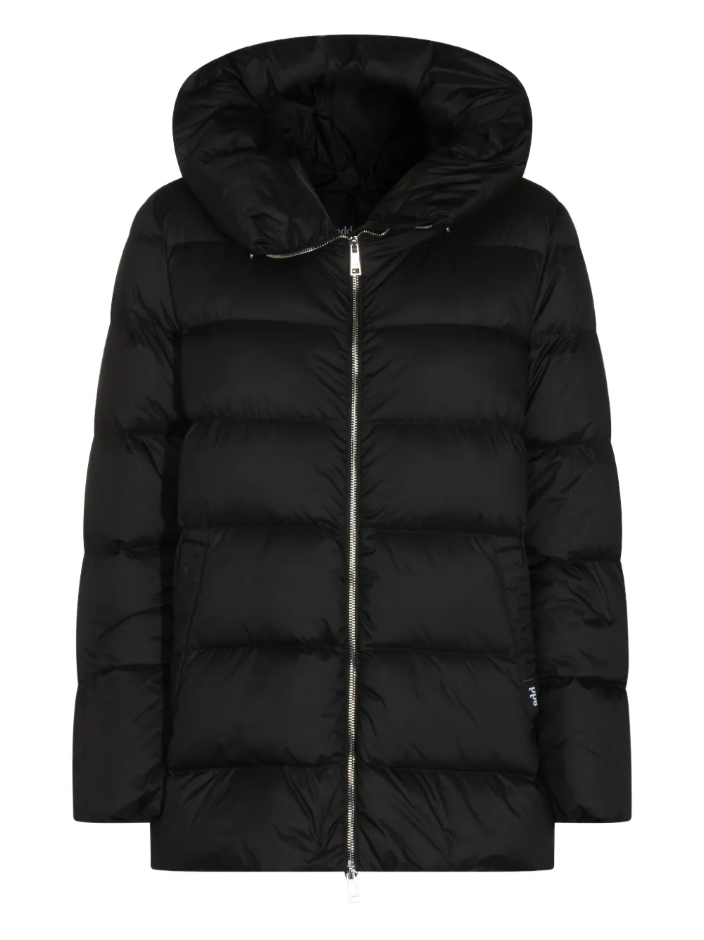 Add abrigo con cremallera y capucha | negro | Image 1