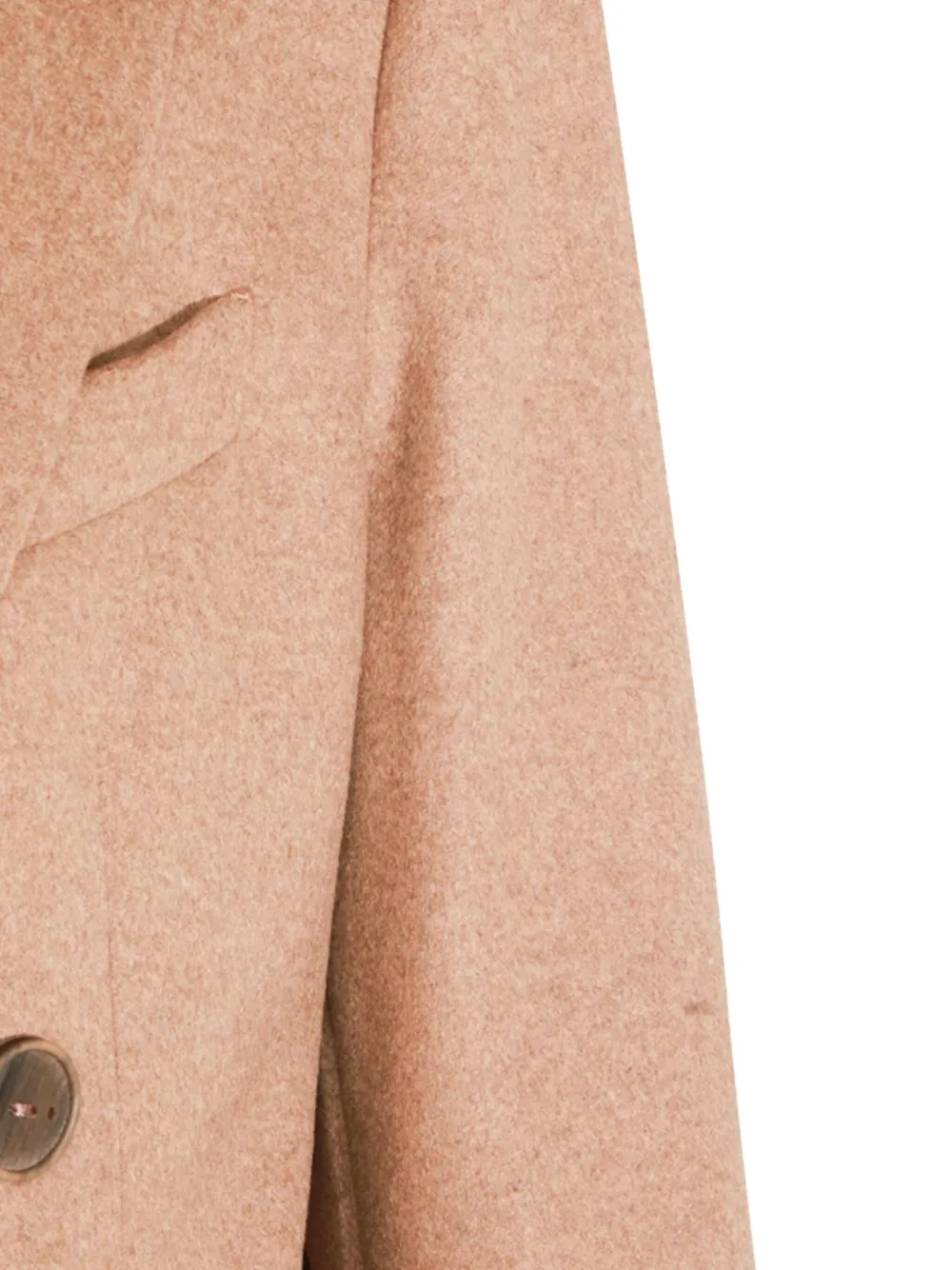 Hevo Double-breasted Wool Coat In Brown