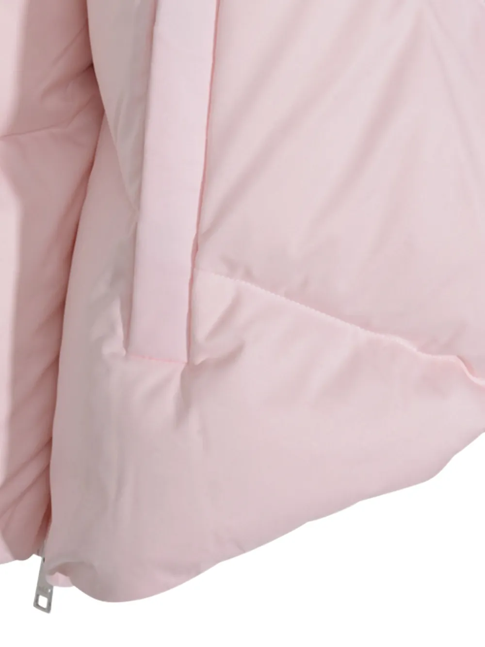 Add Chevron-quilted Puffer Jacket In Pink