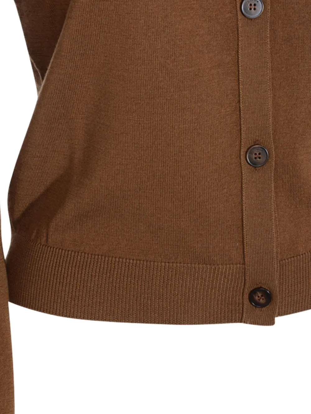 Zanone Fijngebreid vest Bruin