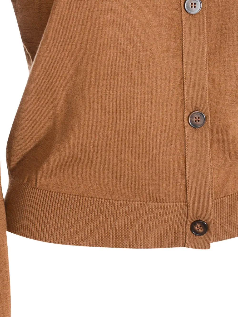 Zanone Fijngebreid vest Bruin