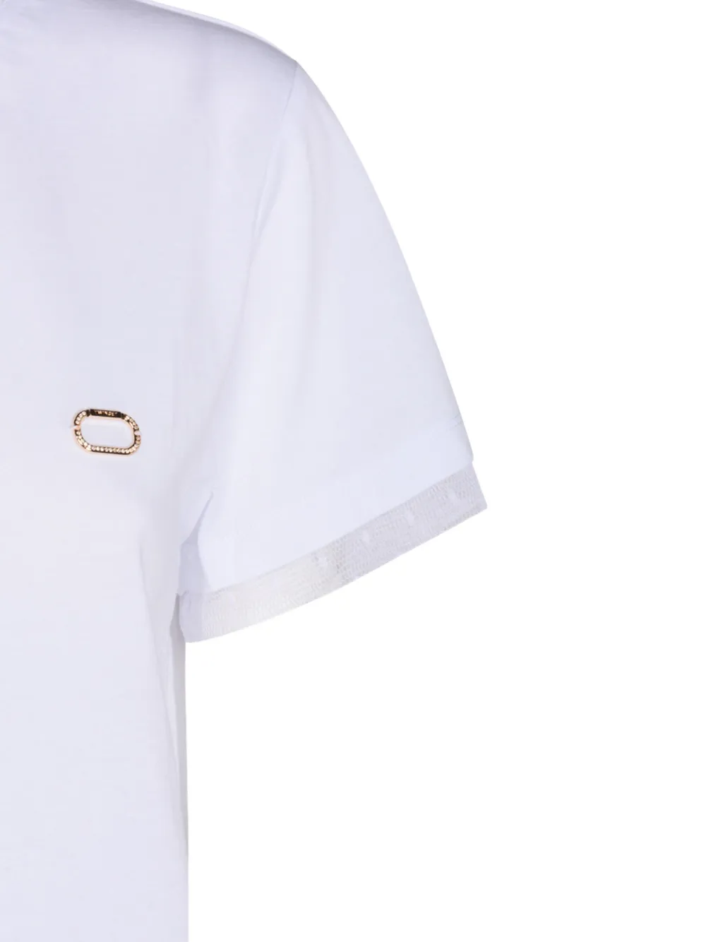 TWINSET T-shirt met logodetail Wit