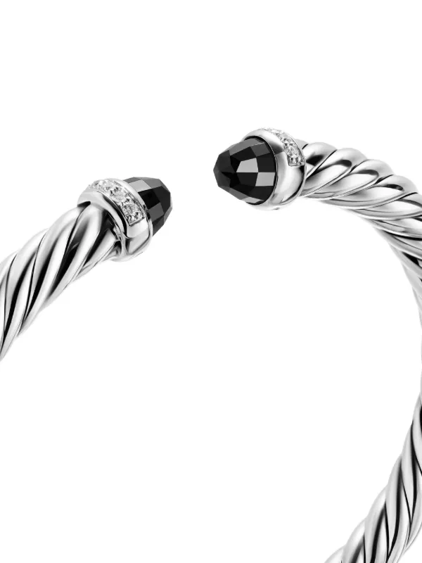 David Yurman Cable Flex® オニキス＆ダイヤモンド ブレスレット
