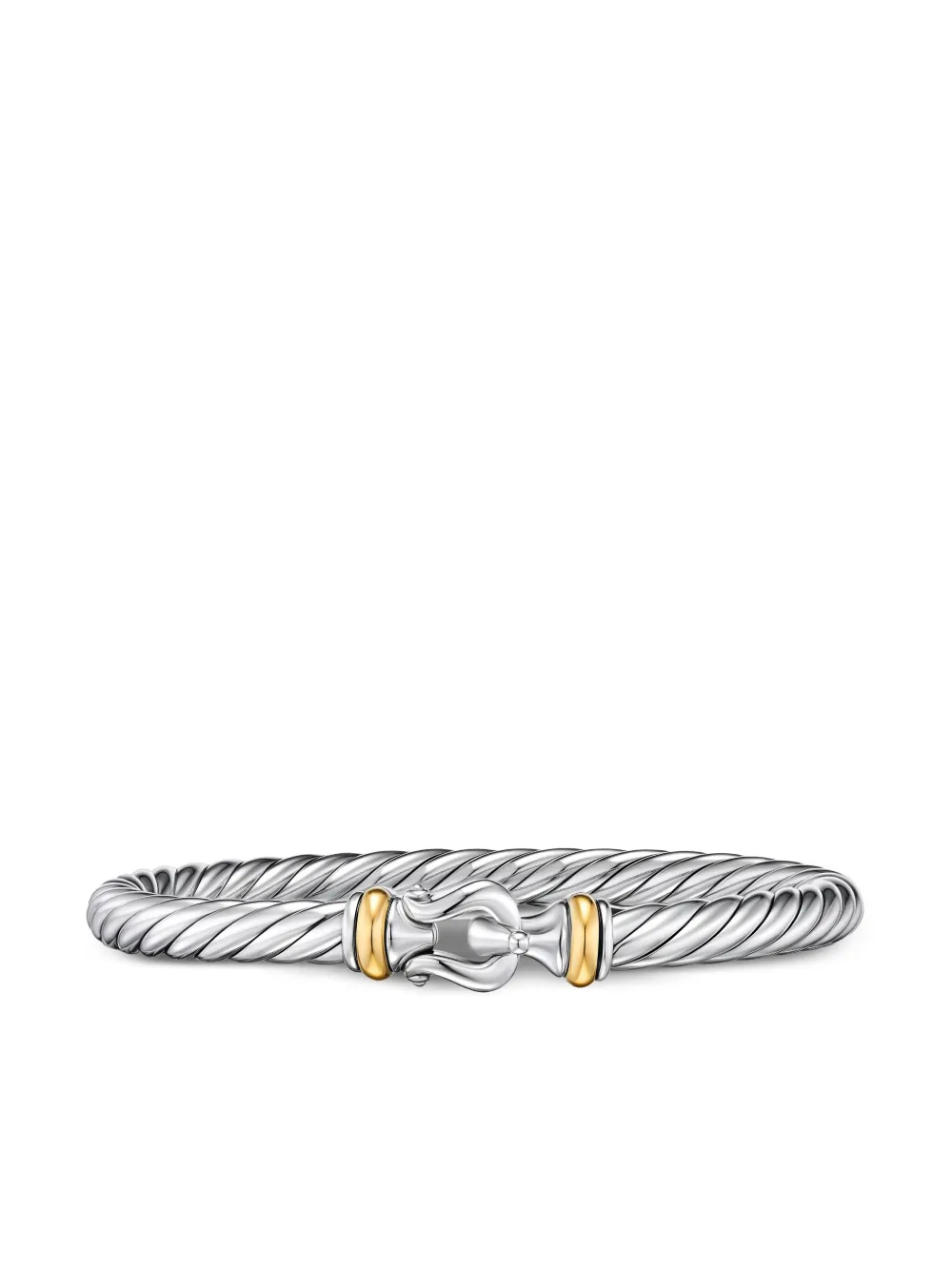David Yurman Bracciale Cable Flex® Buckle in argento sterling e oro giallo 14kt | argento | Image 1