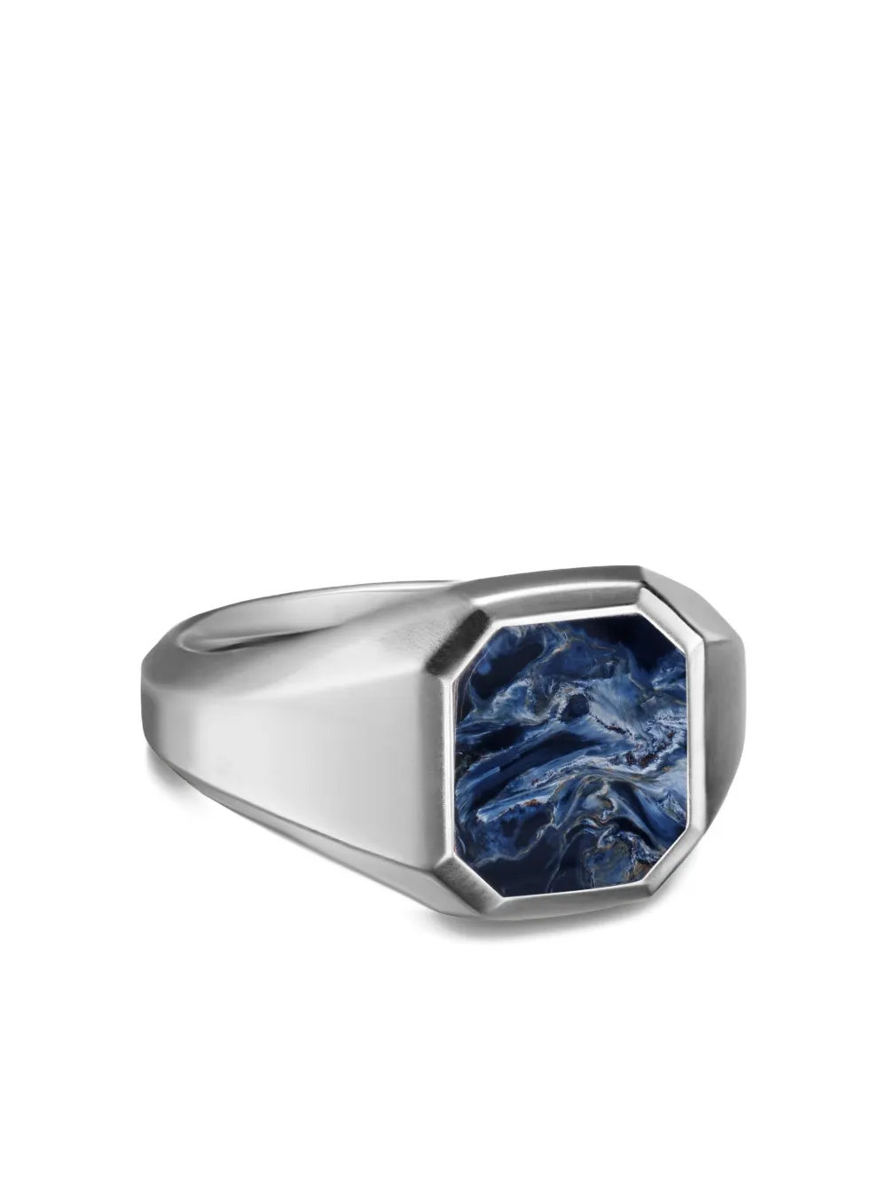 David Yurman sterling silver Streamline pietersite signet ring | Silver | Image 1