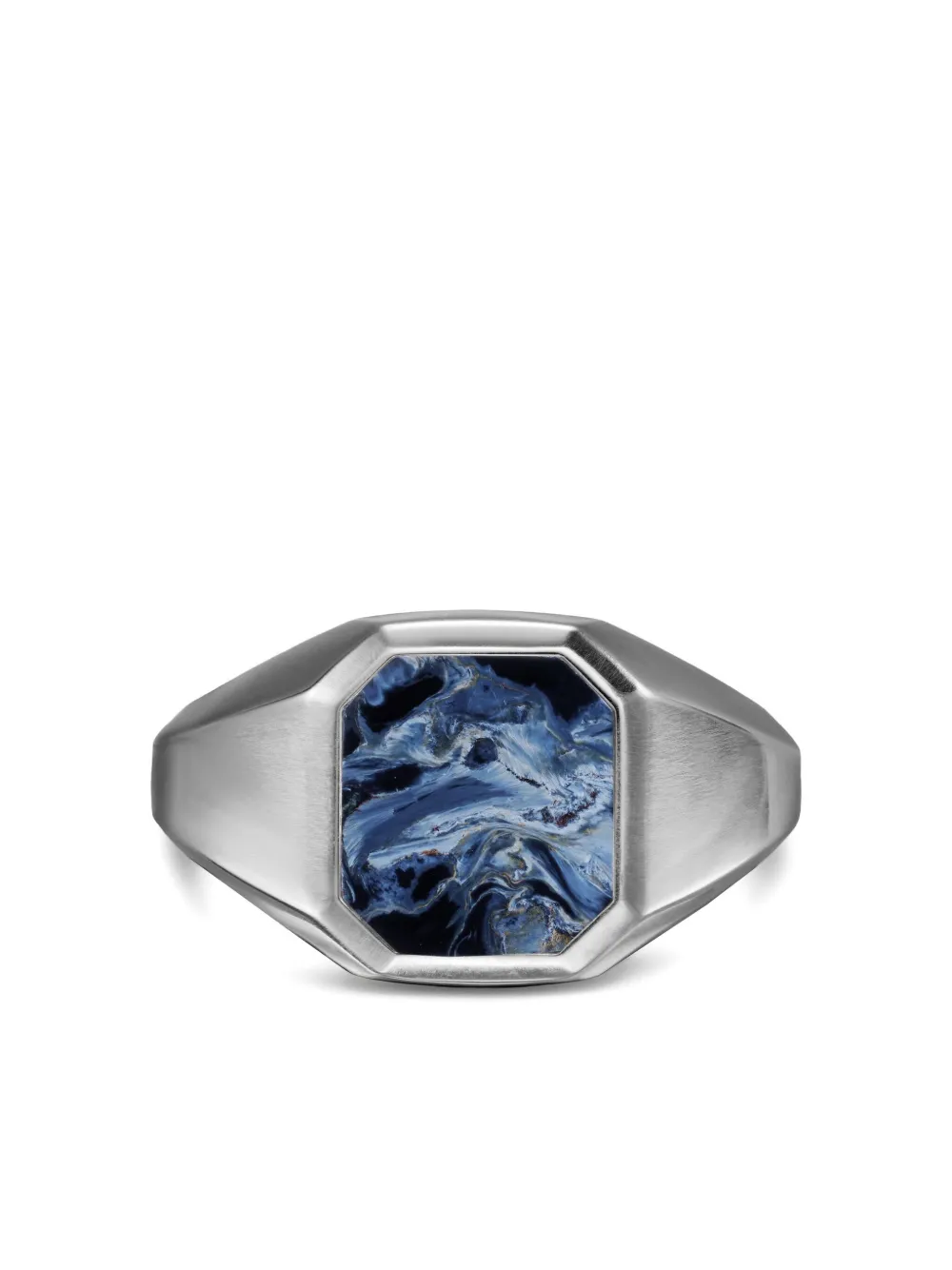 David Yurman sterling silver Streamline pietersite signet ring | Image 2
