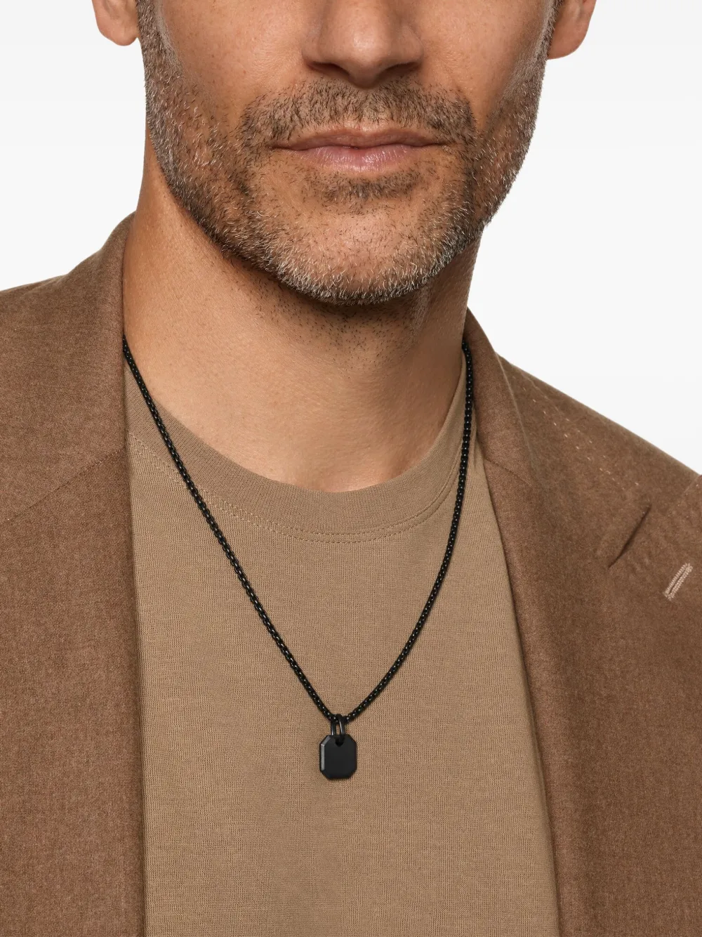 David Yurman titanium octagonal amulet pendant | Image 2