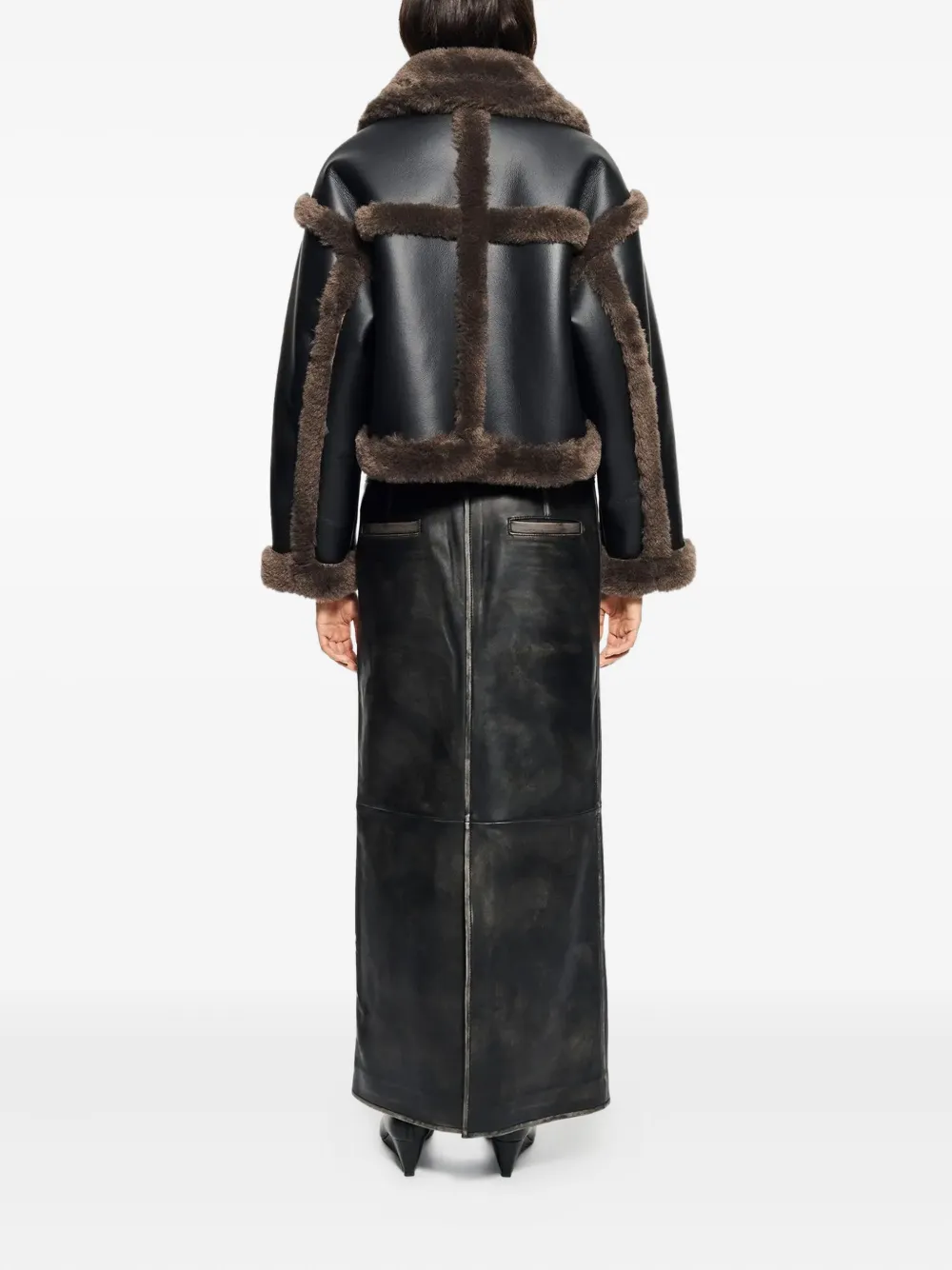 STAND STUDIO Jack met dubbele rij knopen Zwart