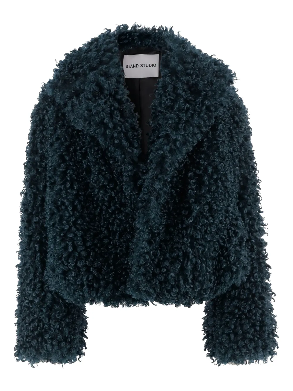 STAND STUDIO wide-collar jacket | Green | Image 1