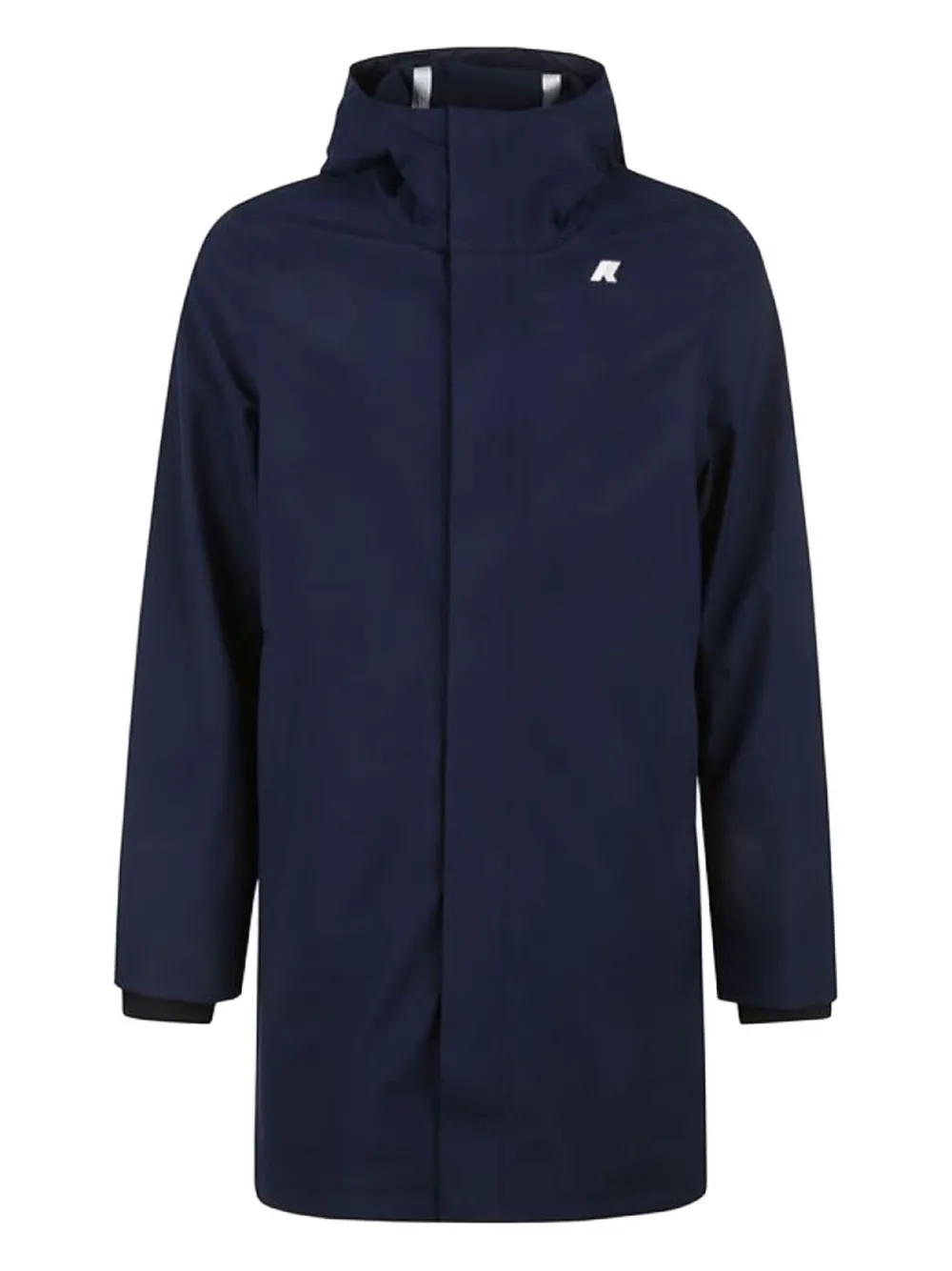 K-Way fixed hood logo coat | Blue | Image 1