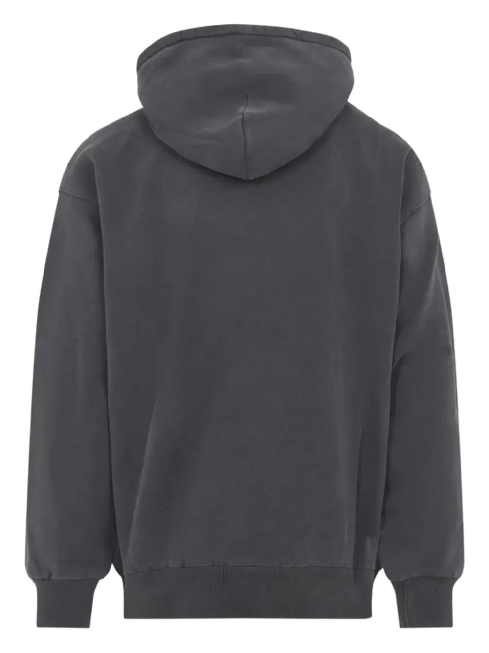 Carhartt Hooded Cotton Vista Sweater With Tonal Details And Logo Patch In Gray
