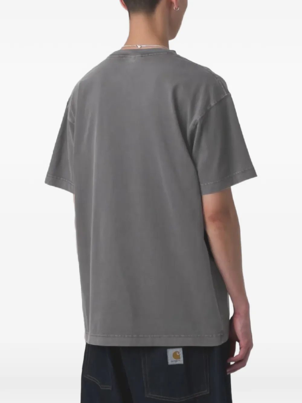 Carhartt WIP S S Vista T-shirt met logo Grijs