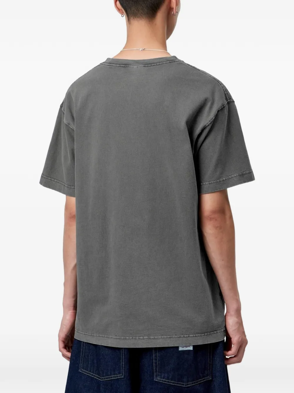 Carhartt WIP S S Vista T-shirt met logo Grijs