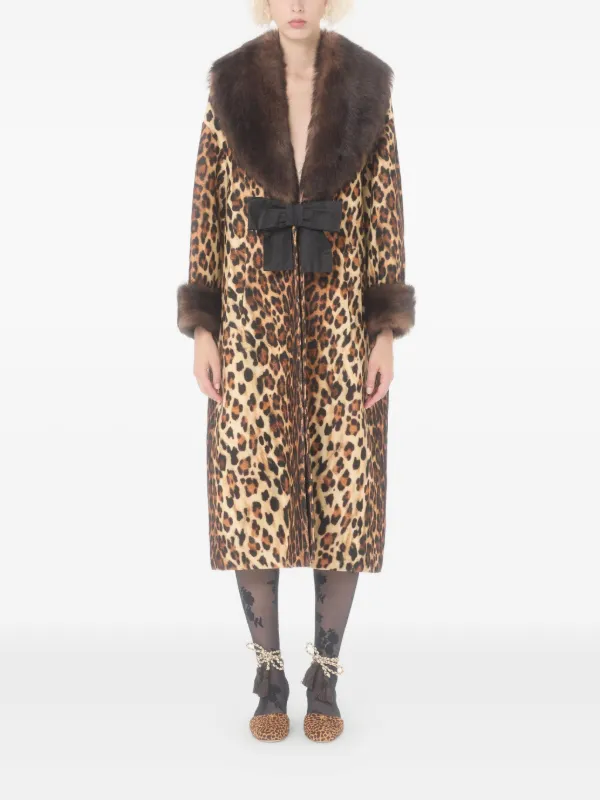 Valentino Garavani Fauve Eclat ウールコート | ブラウン | FARFETCH JP