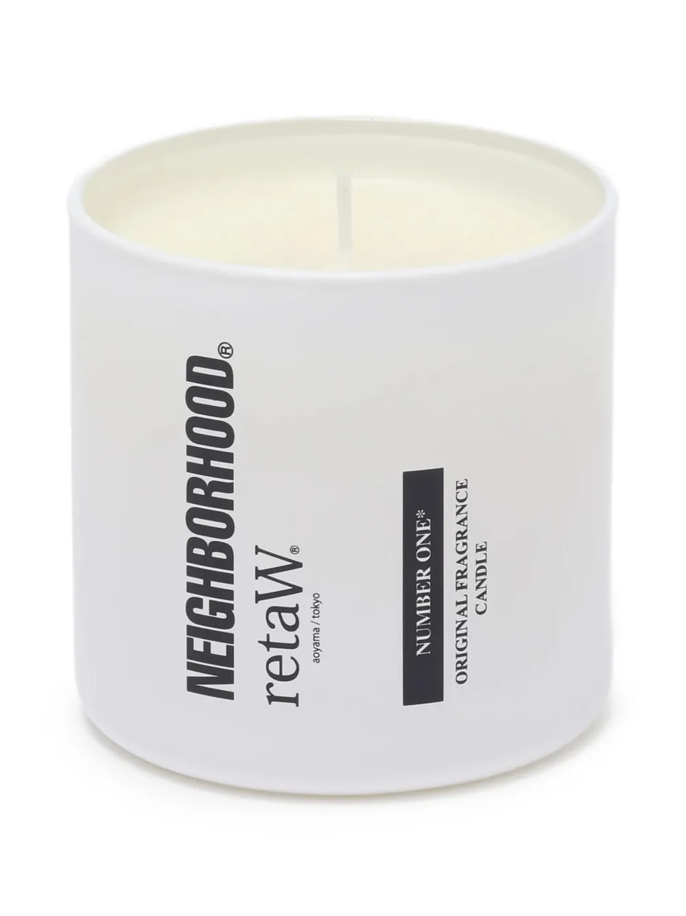 Neighborhood X Retaw Number One Candle In White