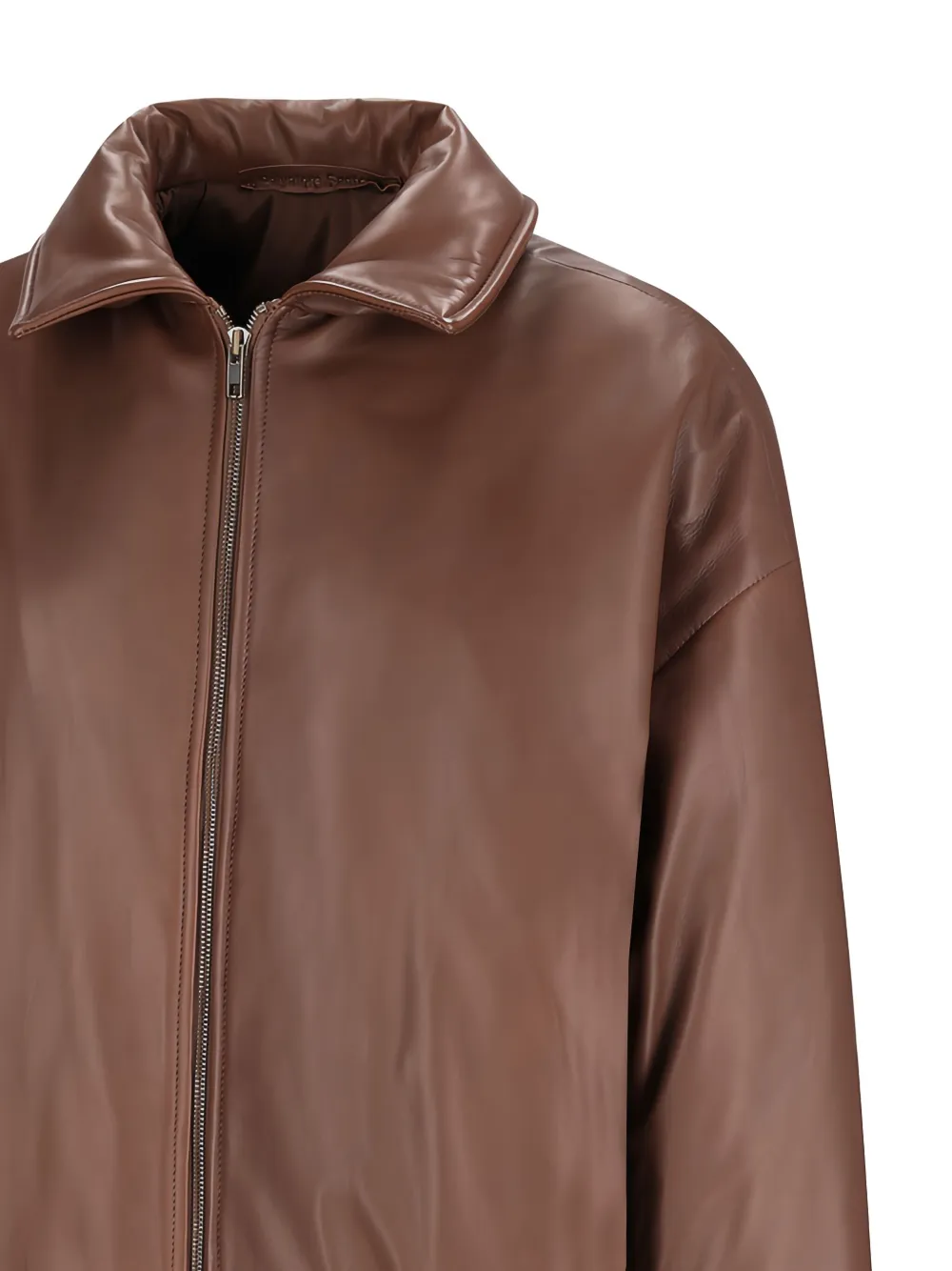 Salvatore Santoro Long-sleeve Leather Jacket In Brown