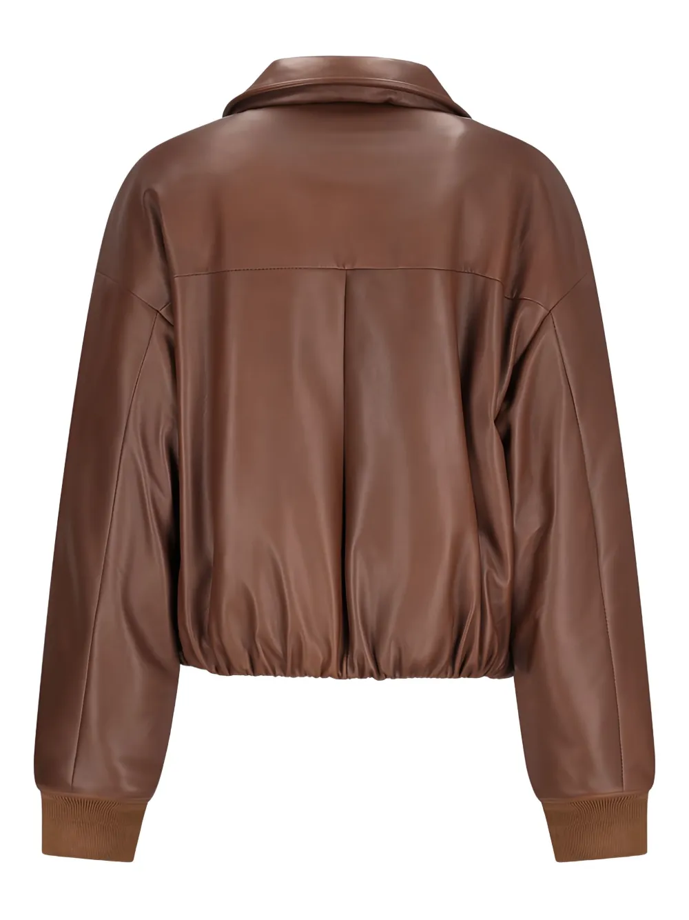 Salvatore Santoro Long-sleeve Leather Jacket In Brown