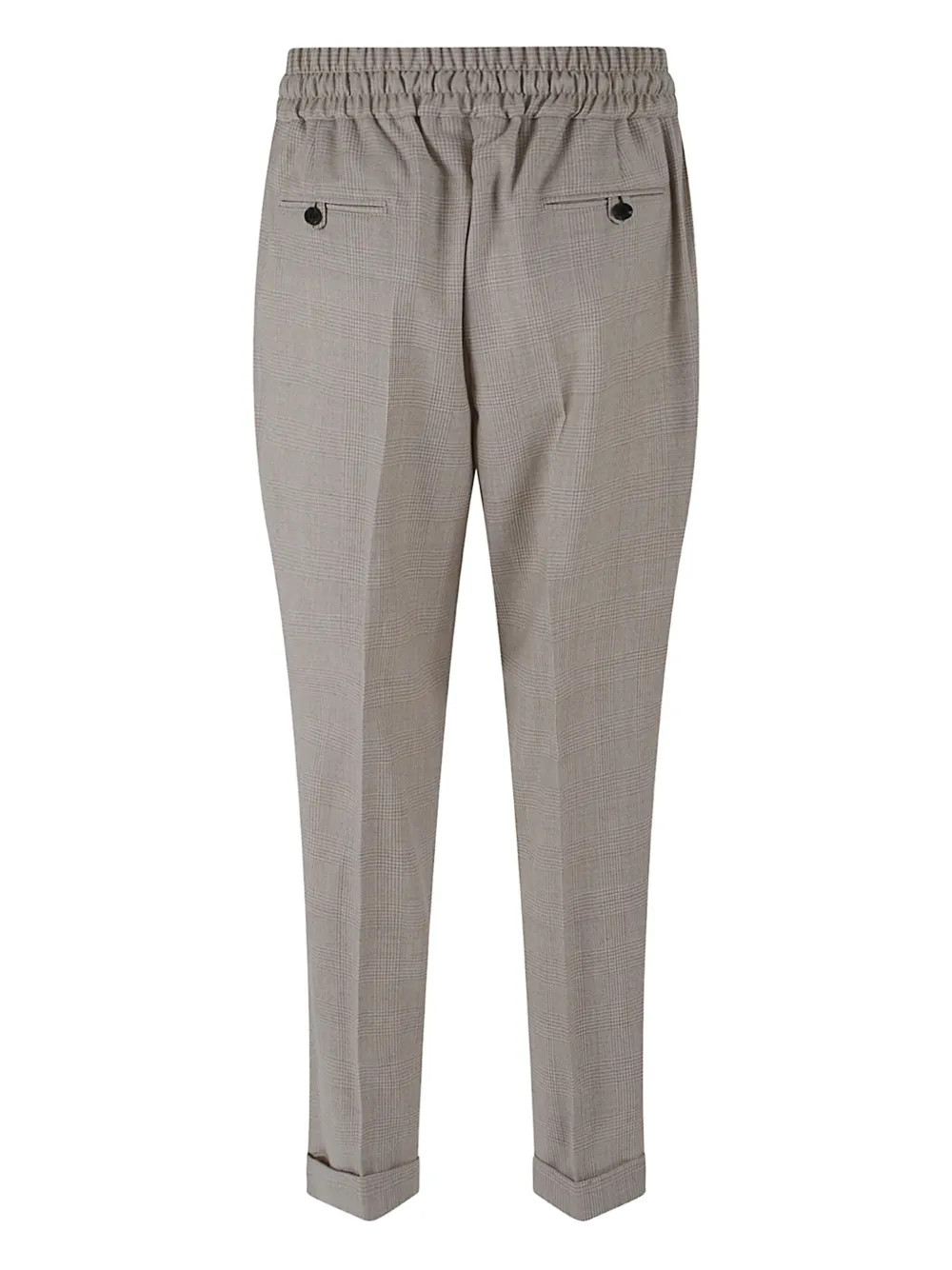 Kiton elasticated-waist check-pattern trousers | Tapered Pants | Image 2