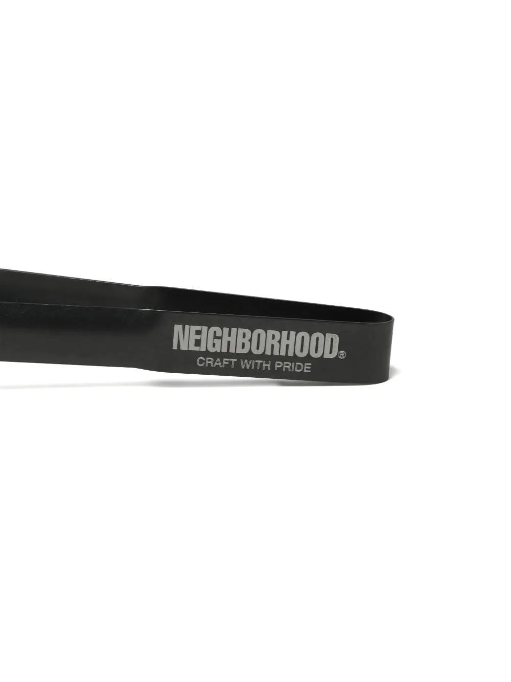 Neighborhood Logo-print Tongs In Black