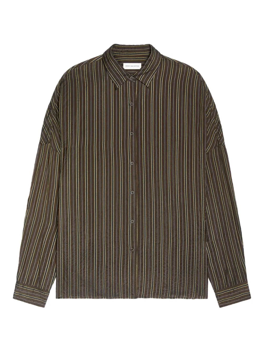 DRIES VAN NOTEN Camicia a righe - Marrone