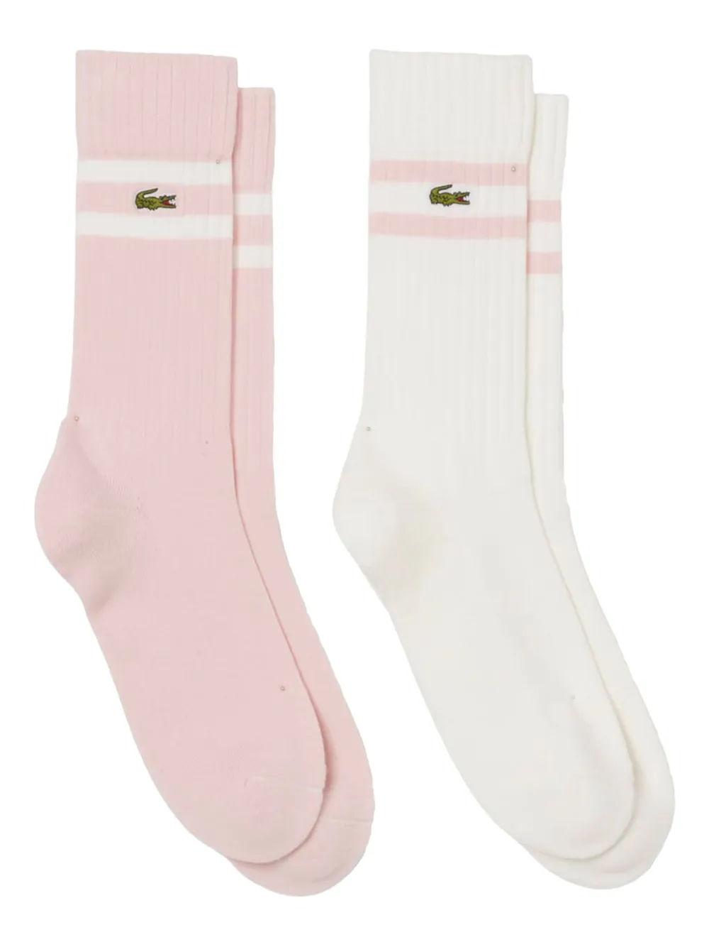 Lacoste calcetines de algodón en canalé | rosa | Image 1