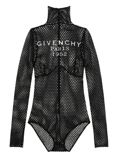 Givenchy long-sleeve mesh-effect body