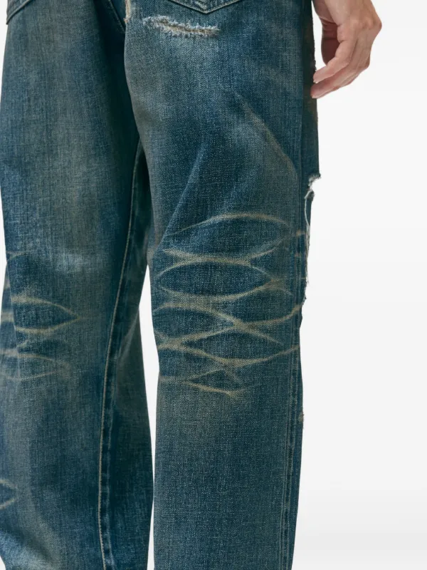 Neighborhood Savage Denim ダメージ ジーンズ | ブルー | FARFETCH JP