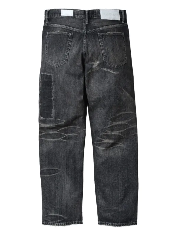 Neighborhood Savage Denim Distressed Jeans | Black | FARFETCH ID