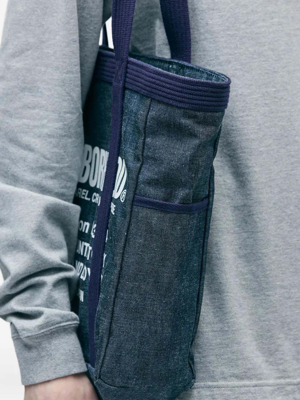 Neighborhood Shopper met logoprint Blauw