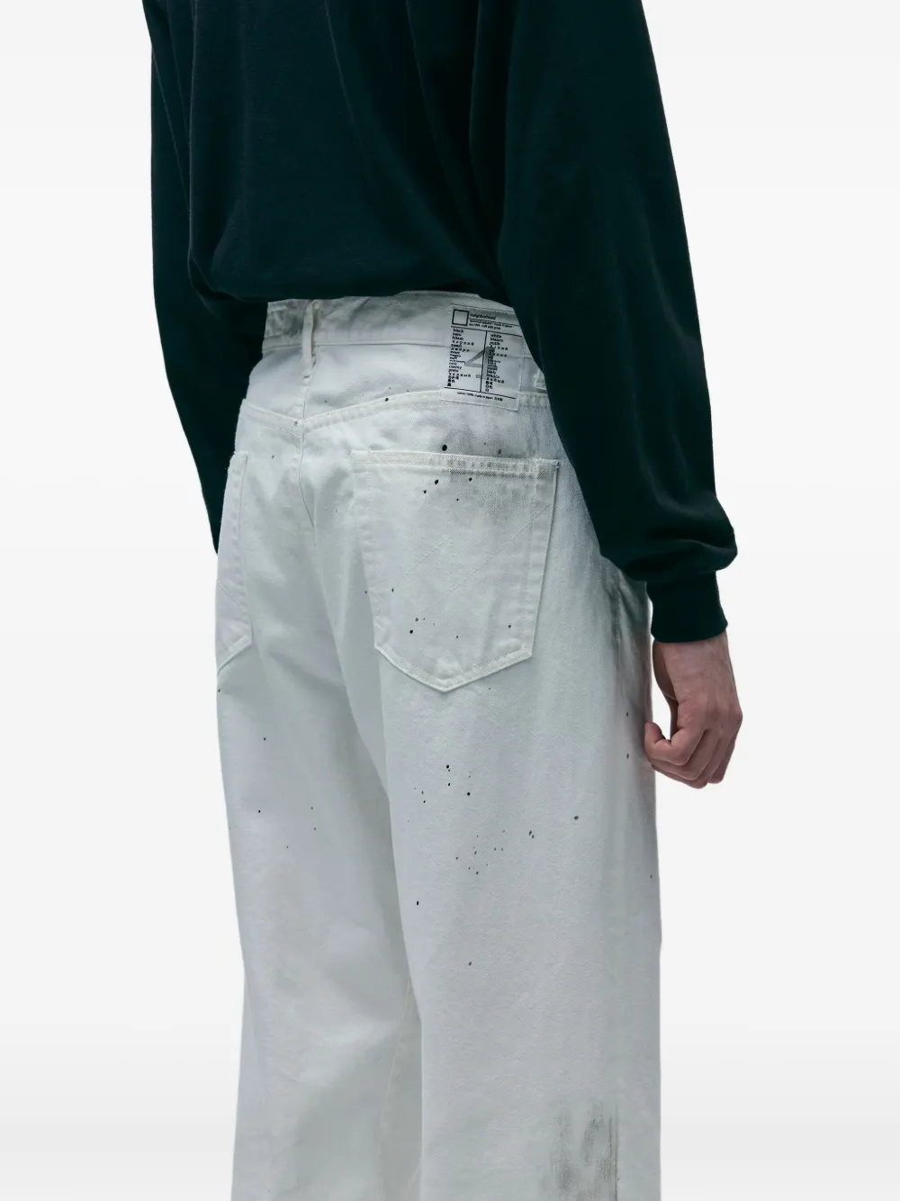 Neighborhood Splatter-effect Pants In White