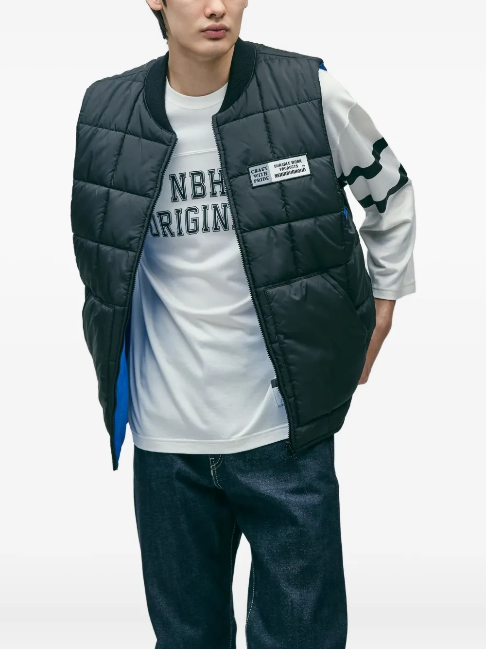 Neighborhood Bodywarmer met rits Zwart