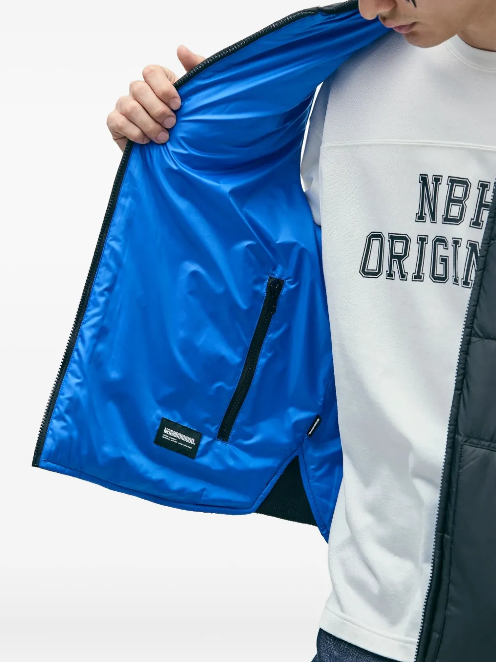 Neighborhood Bodywarmer met rits Zwart