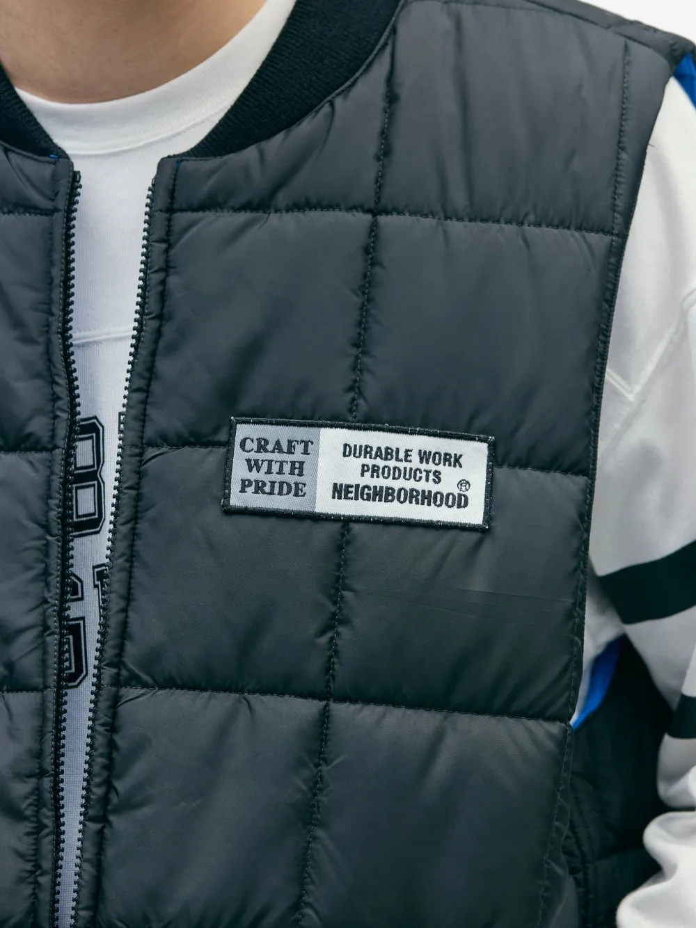 Neighborhood Bodywarmer met rits Zwart