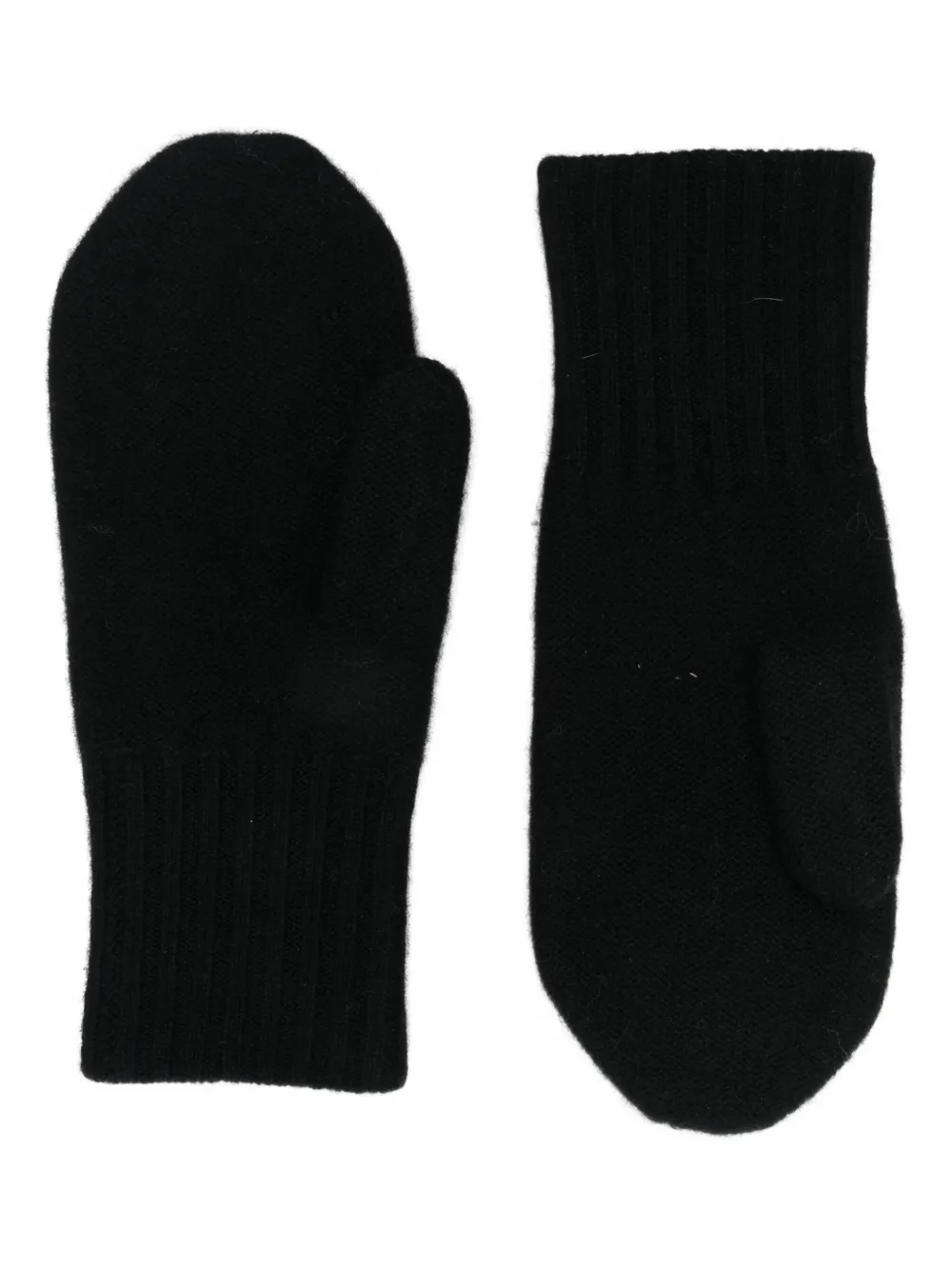 Liska Geribbelde handschoenen - Zwart