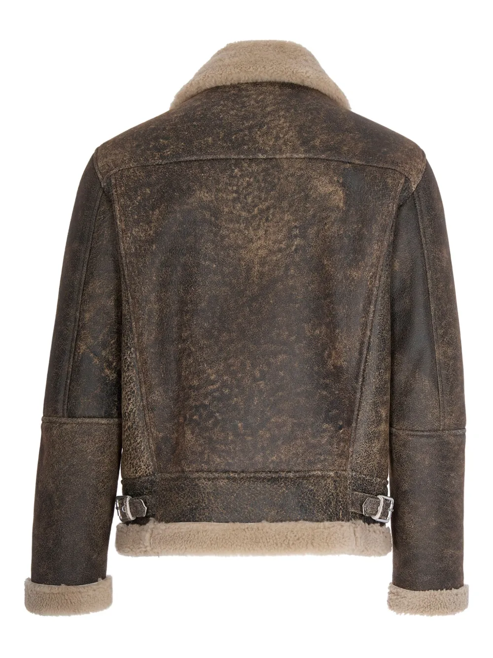 D-FOUR shearling-collar leather jacket | Leather Jackets | Image 2