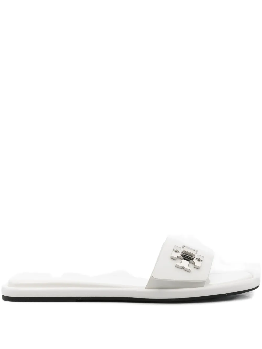 Tory Burch Sandalen met logoplakkaat Wit