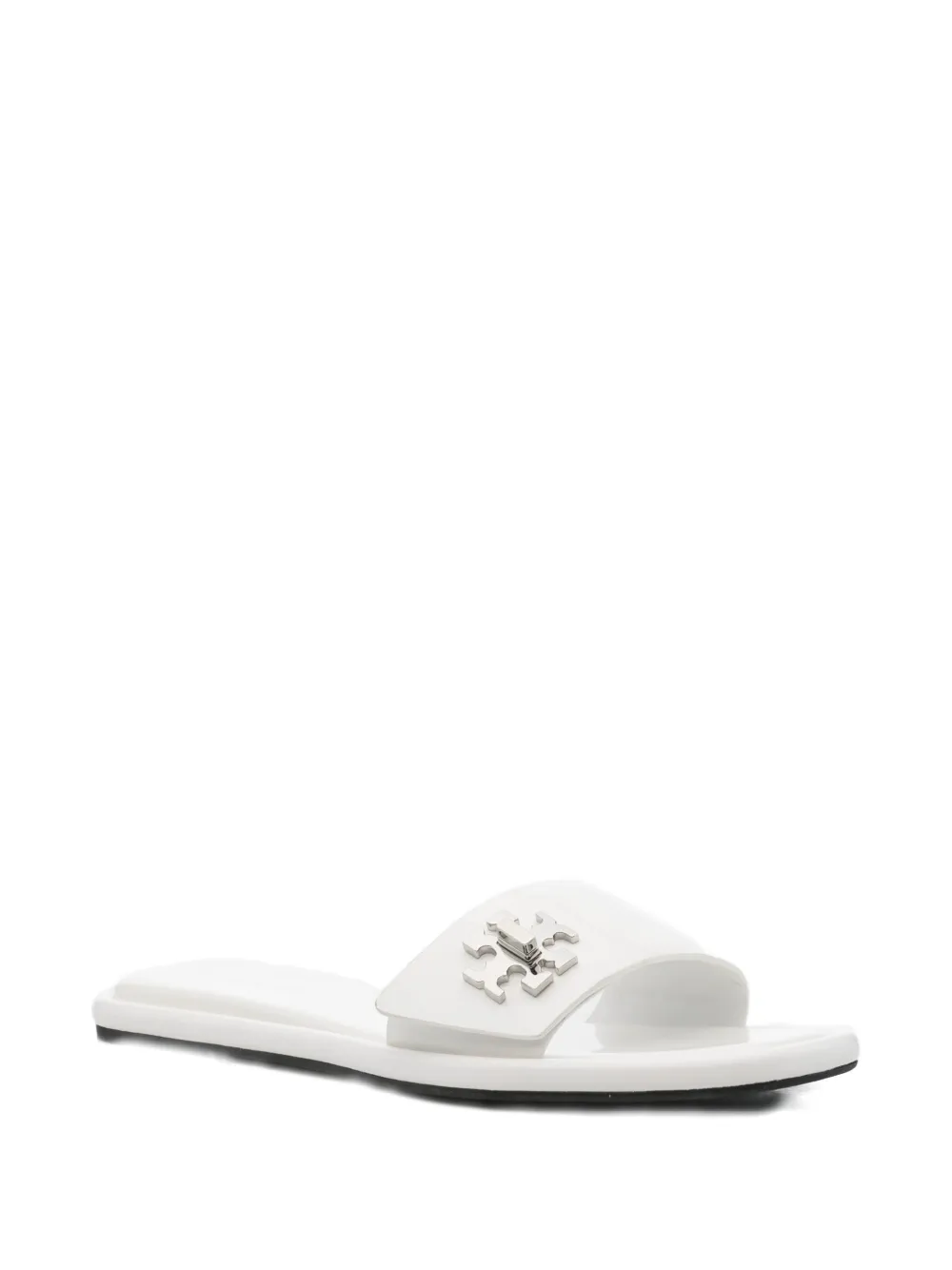 Tory Burch Sandalen met logoplakkaat Wit