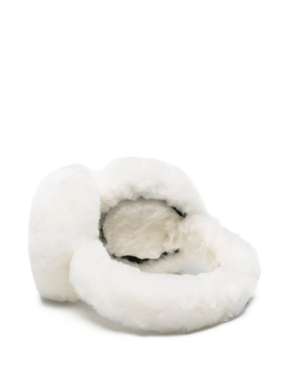 Liska Textured Earmuffs In White