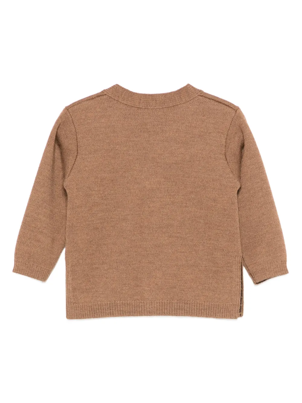 Fendi Kids Vest met logo en knopen Bruin