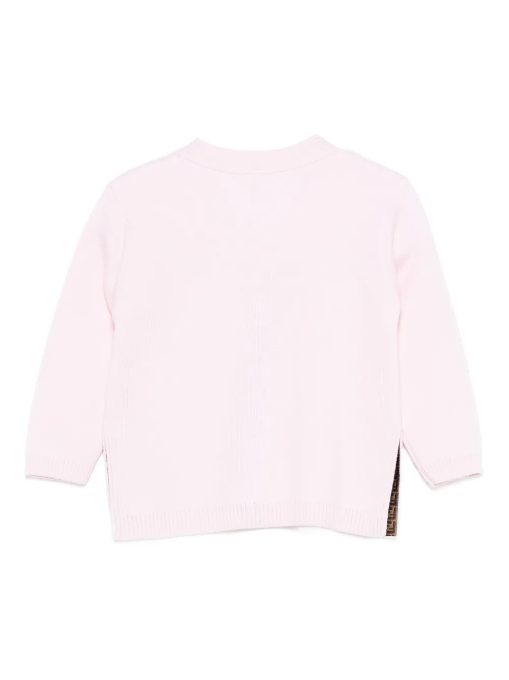 Fendi Kids button trim cardigan | Cardigans | Image 2