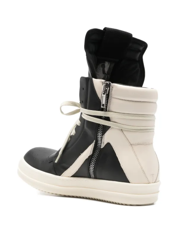 Rick Owens Geobasket ハイカットスニーカー | ブラック | FARFETCH JP