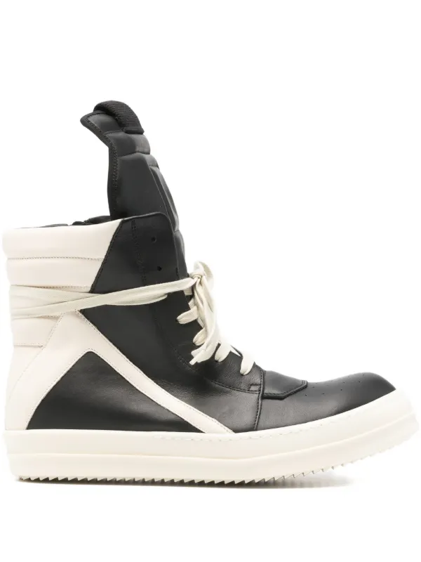 Rick Owens Geobasket ハイカットスニーカー | ブラック | FARFETCH JP