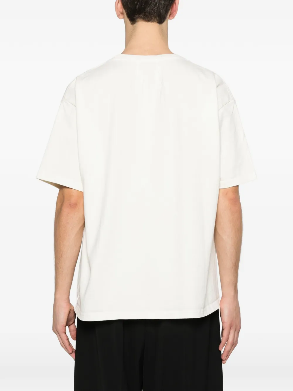 RHUDE Script T-shirt met print Beige