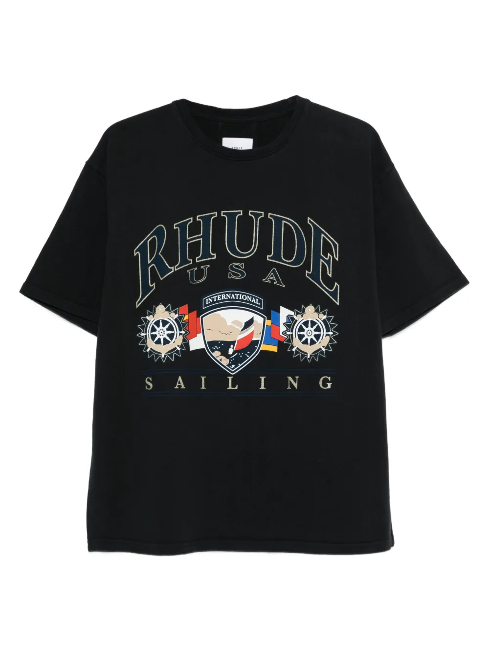 RHUDE Sailing Icon T-shirt - Nero